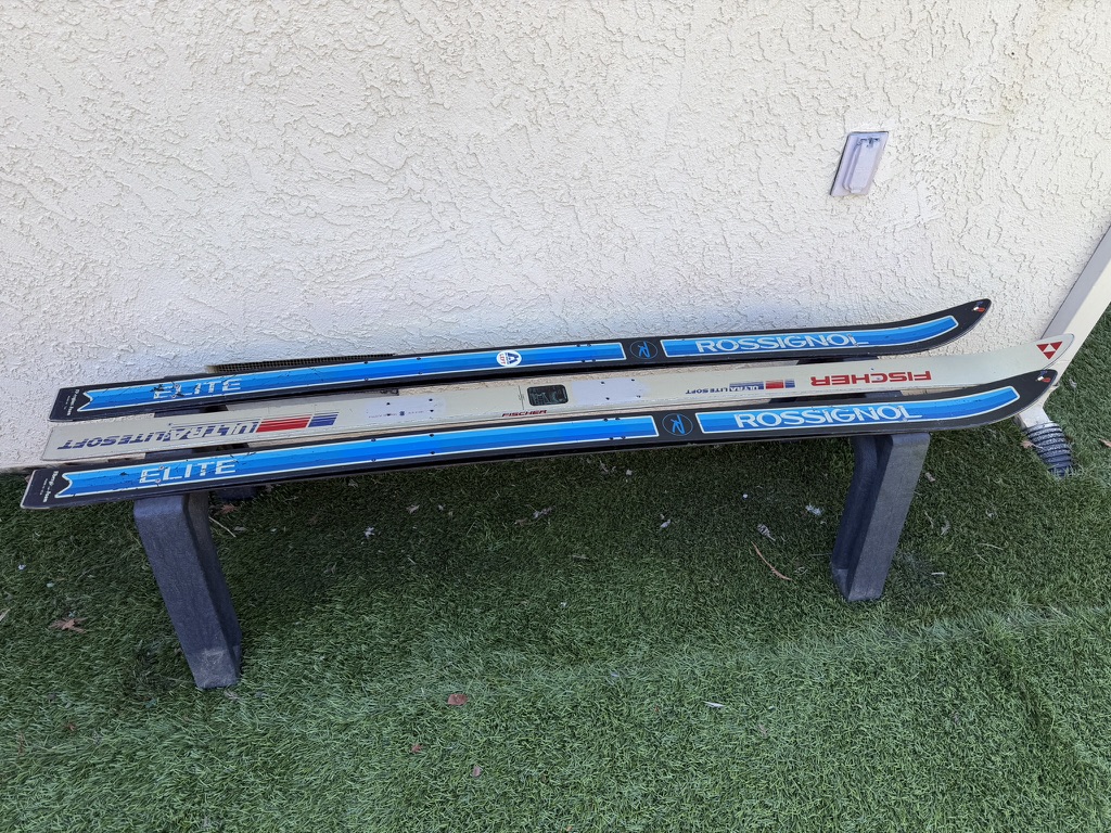 Straight ski bench